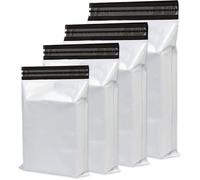 Pochettes d'expédition - NOVAGO - Lot de 100 ( 4 tailles différentes) - Opaque ou gris - Autocollantes - Résistants