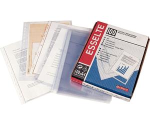 Pochettes Esselte Transparentes 100 pièces