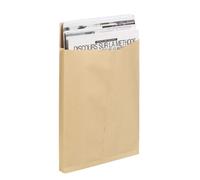 Pochettes kraft 120g 260 X 330 mm - soufflets de 3 cm - Boite de 50