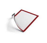 Pochettes magnétiques Duraframe Durable pour document A4 - Lot de 5 - rouge