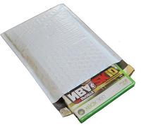 Pochettes matelassées légères - Enveloppes de protection rembourrées en plastique - 21,6 x 30,5 cm - Blanc