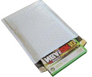 Pochettes matelassées légères - Enveloppes de protection rembourrées en plastique - 21,6 x 30,5 cm - Blanc