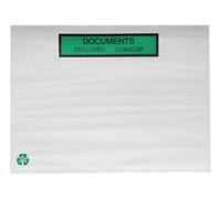 Pochettes Porte Documents Ci-inclus Adhésives en Papier Recyclable format A5 230x170mm adaptées aux réglementations REP et LUCID- Lot de 100