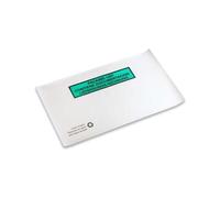 Pochettes porte-documents Dimensions 240x130mm blanc DIN-Long Papier pergamine Bon de livraison/facture