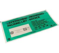 Pochettes porte-documents Dimensions 240x131mm 100% papier vert Bon de livraison/facture