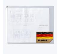 Pochettes porte-plans de Böck KG A3 320 x 440 mm Lot de 30 pochettes pour plans, housses de protection pour plan étui protège-plan, pochette transparente Din A0 A1 A2 A3 A4 A5 A6 film protecteur