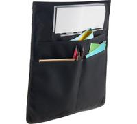 Pochettes pour chaises de classe, lot de 12 pochettes avec étiquette nominative, couleur noire
