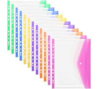 Pochettes transparentes A4 imperméables, lot de 12