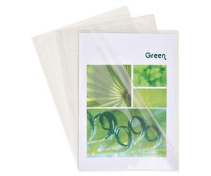 Pochettes transparentes A4 PVC 130my lisse UV=10x10 pièces transparent
