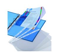 Pochettes transparentes perforées Oxford A4 grande capacité polypropylène 9/100e lisse - Sachet de 10