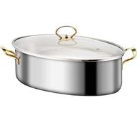 Pocheuse à poisson ovale en acier inoxydable de qualité supérieure avec support et clip pour assiette, cuiseur vapeur pour pocher, cuire à la vapeur des légumes, crevettes, fruits de mer, ustensile de
