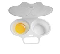 Pocheuse à œufs, cuiseur à œufs pour micro-ondes Filtre à eau + bol double | Machine à œufs durs Gagnez du temps, sandwichs, gâteaux de maïs, bouillis, frits
