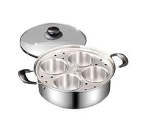 Pocheuse à œufs en acier - Casserole à petit-déjeuner antirouille, bol à soupe non revêtu | Poignée isolée - Accessoire de cuisine sûr - Gadget multifonction pour la préparation des repas chauds avec