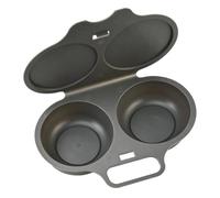 Pocheuse à Œufs -Ondes 2 Cavités, Cuiseur Œufs en Sans- avec Couvercle | Moule Vapeur Antiadhésif Sans Huile, Facile Nettoyer et Compatible -Vaisselle pour Préparer des Pochés Rapidement/