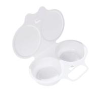 Pocheuse à œufs pour micro-ondes 2 cavités Passe au micro-ondes | Machine à œufs pochés portable pour cuisine, sandwichs au petit-déjeuner, hamburger au fromage, restaurants, hôtels, bureaux