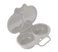 Pocheuse à œufs pour micro-ondes avec couvercle et poignée - Double tasse | Cuisinière pour des œufs pochés parfaits en quelques minutes, gadget de cuisine sain pour le petit déjeuner