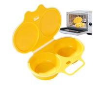 Pocheuses À Œufs Microwave - Pochés Antiadhésif 2 Cavités, Jaune | Pocheuse À Oeufs Microwave Cuiseur Œufs - Double Tasse Avec Fermeture Cuit Oeufs, Antiadhésive Sans Huile, Oeuf Poché