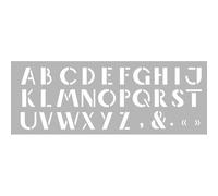 Pochoir 15 X 40 Cm Alphabet N°4