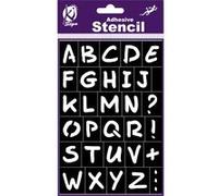 Pochoir adhésif - Alphabet - 12x18 cm - lettre haut 20.5 mm - Ki-Sign G