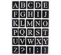 Pochoir Adhésif Alphabet Droit 14x20 Cm