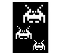 Pochoir Adhésif Space Invader 7x10 Cm