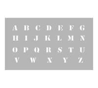 Pochoir Alphabet Hauteur Lettres 13 Mm