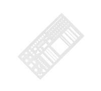 Pochoir de calendrier multifonction en plastique pour plans cibles, à faire avec surfaces faciles à nettoyer et alignement des grilles, échelle de modèle de calendrier
