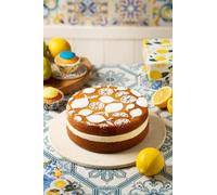 Pochoir de décoration citron, diamètre 25 cm, fabriqué en plastique de qualité alimentaire ; idéal pour décorer gâteaux, pâtisseries et biscuits. Fabriqué en Italie.
