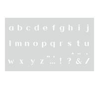 Pochoir Déco 12x20 Cm Alphabet Minuscule N°1