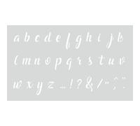 Pochoir Déco 12x20 Cm Alphabet Minuscule N°2