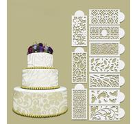 Pochoir En Plastique Pour Gâteau, 1 Pièce, Bordure En Dentelle, Pochoir Latéral Pour Gâteau, Moule De Dessin, Décoration De Gâteau, Peinture Murale, Scrapbooking