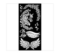 Pochoir épais 12 x 25 cm - Licorne du pays des merveilles