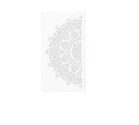 Pochoir mural, Pochoirs muraux for peinture Mandala cible fleur ronde modèle de mastic décoratif 50-90 cm(XXL 45cmX90cm - B)