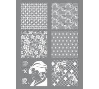 Pochoir pour pâte polymère - Japon - Graine créative G
