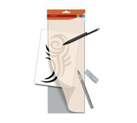 Pochoir Vierge 15 X 40 Cm Pour Créer Son Propre Pochoir (Blanc De Pochoir)