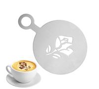 Pochoirs à café, Pochoirs Latte Art Moules à latte réutilisables en forme | Pochoir de grain de café Décorations décoratives réutilisables pour choco
