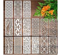 Pochoirs de dessin - KATOOM - 15pcs - Réutilisables - 30x13cm - Divers motifs pour décoration