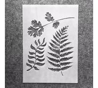 Pochoirs pour peinture murale A4 29x21cm, plantes larges feuilles, bricolage, scrapbooking, coloriage, gaufrage, modèle décoratif d'album