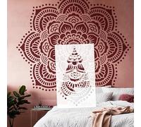 Pochoirs ronds de 160 cm - Motif mandala - Grande fleur géante - Pour murs - Modèles à peindre, décorer sur le mur - Réutilisable - Modèle décoratif S540