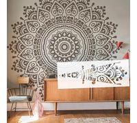 Pochoirs ronds de 180 cm Mandala énorme fleur géante pour murs à peindre sur le mur décorer la peinture pour plâtre portable grande décoration S535