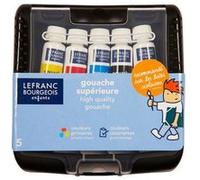 Pocketbox 5 Tubes Gouache Lefranc Bourgeois 10 ml Multicolore G