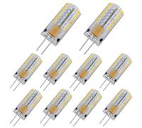 Pocketman Paquet de 10 3 Watt AC/DC 12V G4 LED Ampoules,Equivalent à l'ampoule de la lampe halogène de 30W,3000k Lumière Chaude