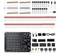 Podazz Kit d'entraînement à souder LED PCB Board Chaser pour projet scolaire, lumière de course à pied, pièces flash