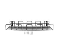PODSJD Râtelier mural pour outils de jardin en fer 39,6x15x5,5 cm - Organisation compacte et gain de place, robuste et facile à installer pour garage et atelier