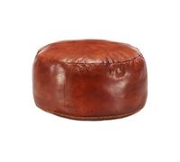 Poef 60x30 cm echt geitenleer tan248138