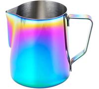 POEFT 600ML pichet de moussage de lait en acier inoxydable plaqué, pichet de moussage de lait expresso, tasse de Latte Art - placage de couleur