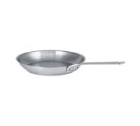 Poêle 24 cm en inox brossé poignée fixe polie 1826