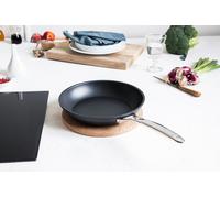Poêle inox anti-adhésive Castel'Pro poignée fixe - Diamètre: 28 cm
