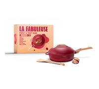 La Fabuleuse Poêle Sauteuse Casserole Cocotte Cookut 28 cm - Rouge Rubis