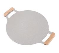Poêle à Barbecue Antiadhésive de Style Coréen, avec Poignées, pour Cuisinière à Gaz, Cuisinière à Induction, Parfaite pour une Utilisation Intérieure et Extérieure, 1 Ensemble (34 cm / 13,4